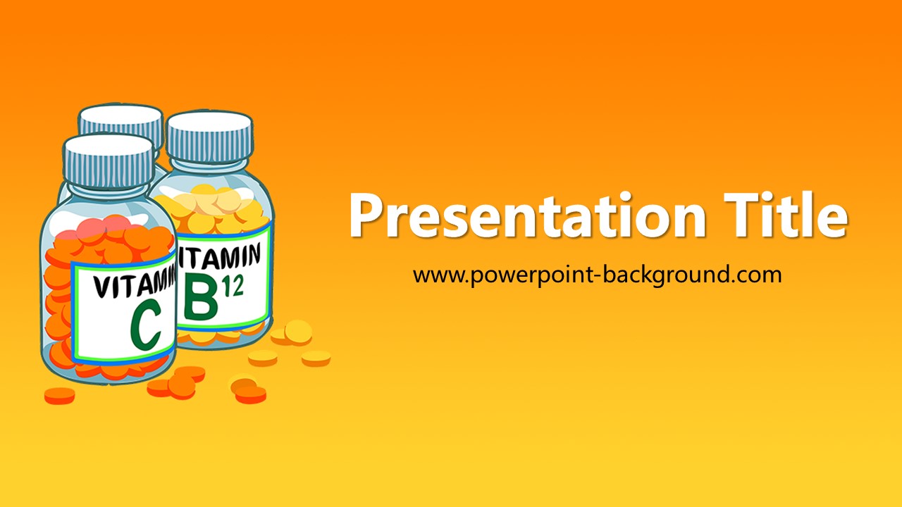 Vitamins Ppt Background Powerpoint Background
